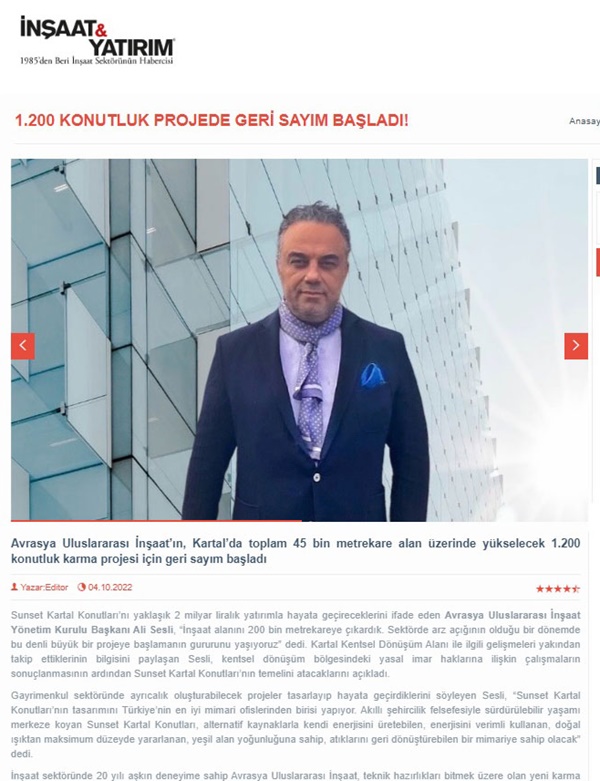 İnşaat Yatırım Ekim 2022