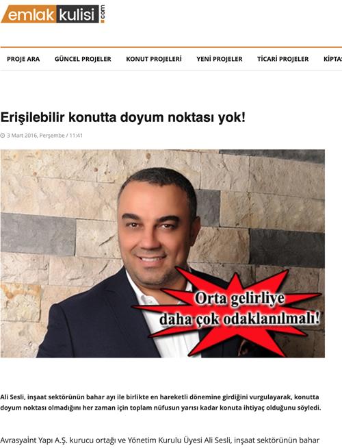 Emlak Kulisi 3 Mart 2016